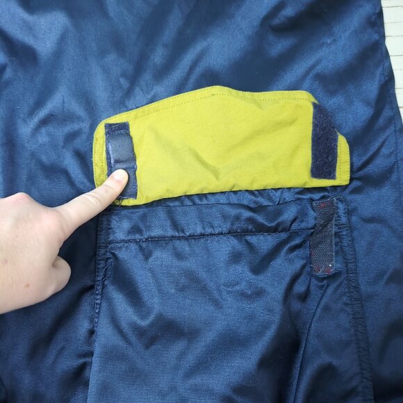 90s Nike Parka Sherpa Lined Stadium Jacket Long Men’s Size XXL Blue Big Swoosh - Picture 2 of 11